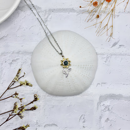 Eternal Sunflower Projection Necklace