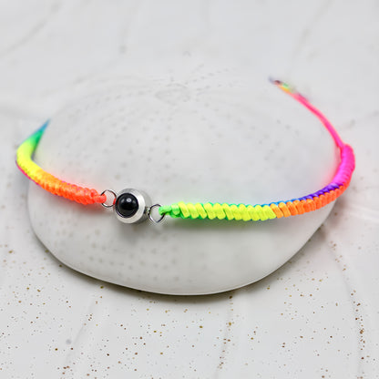 Forever Rainbow Rope Projection Bracelet