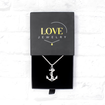 Strong Anchor Projection Necklace