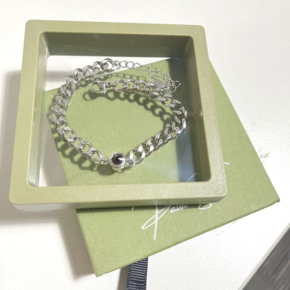 Custom Curb Chain Photo Bracelet