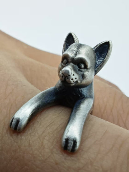 Chihuahua Wrap Ring