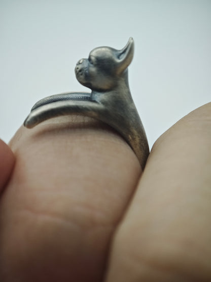 Boston Terrier Wrap Ring