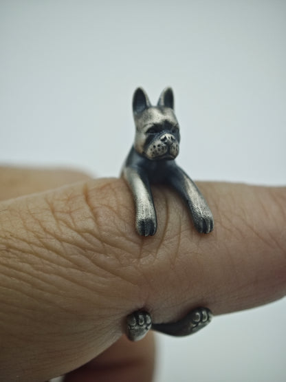 Boston Terrier Wrap Ring