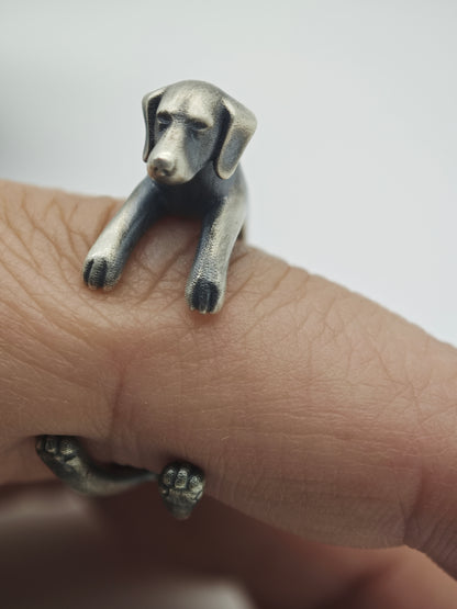 Dachshund Wrap Ring