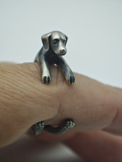 Dachshund Wrap Ring