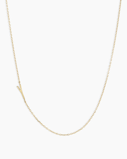 14k Gold Alphabet Necklace