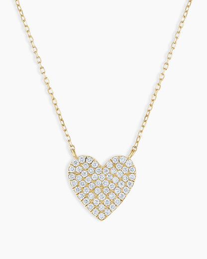 Diamond Pavé Heart Necklace