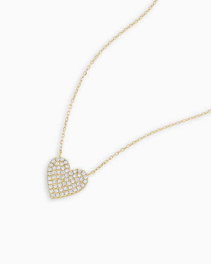 Diamond Pavé Heart Necklace