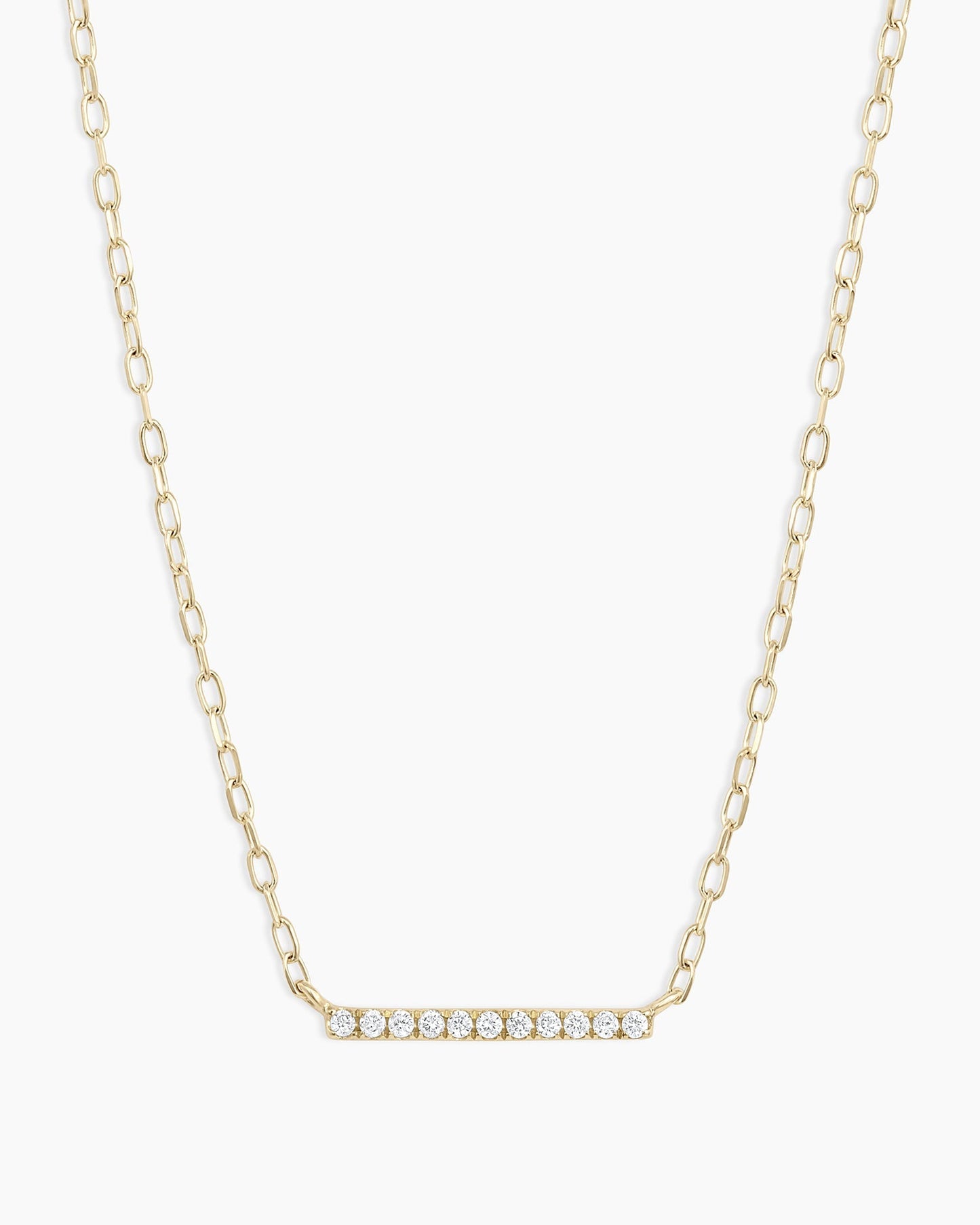 Diamond Bar Necklace