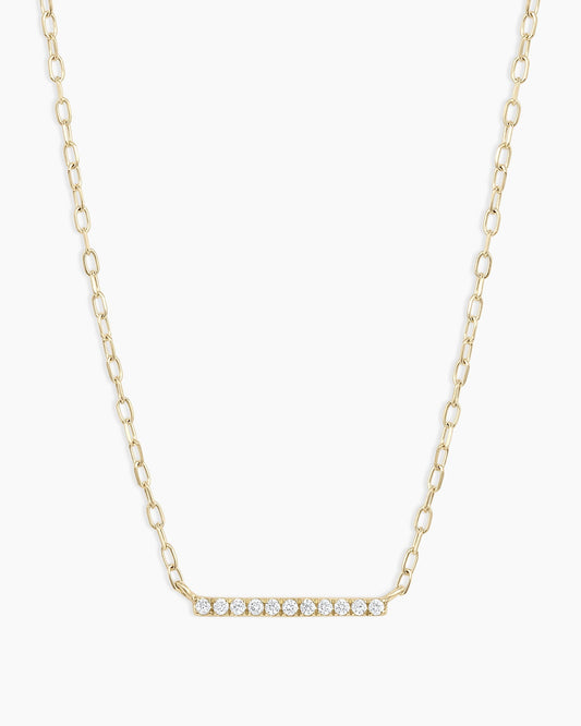 Diamond Bar Necklace