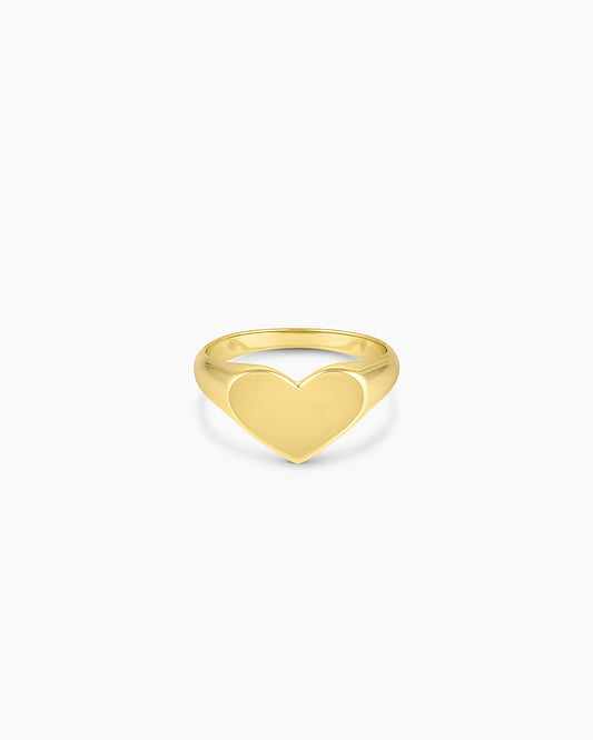 Louise Heart Signet Ring