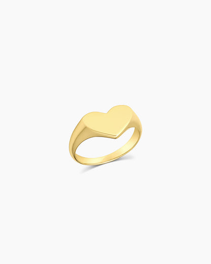 Louise Heart Signet Ring