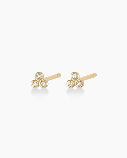 Classic Diamond Trio Studs