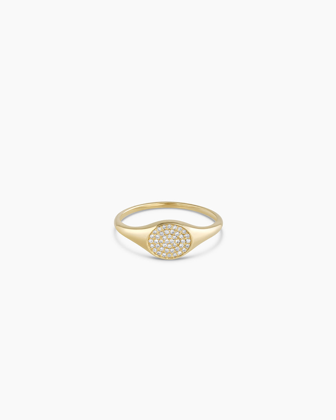 Diamond Pavé Signet Ring