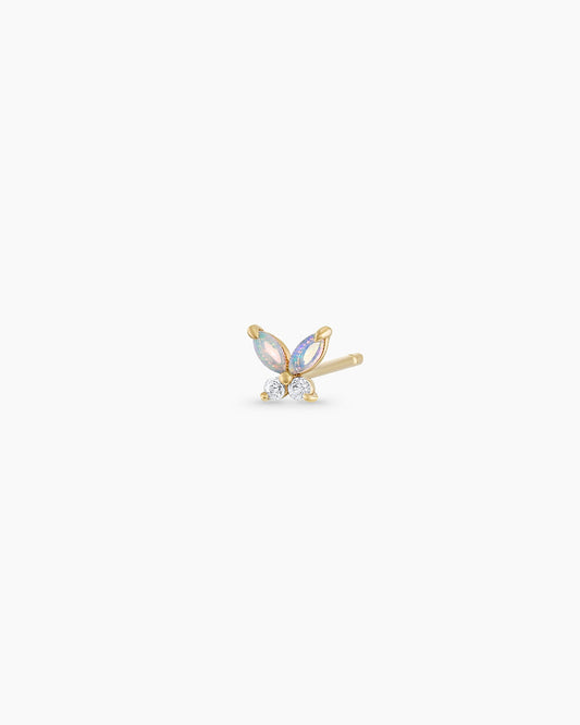 Opal Butterfly Single Stud