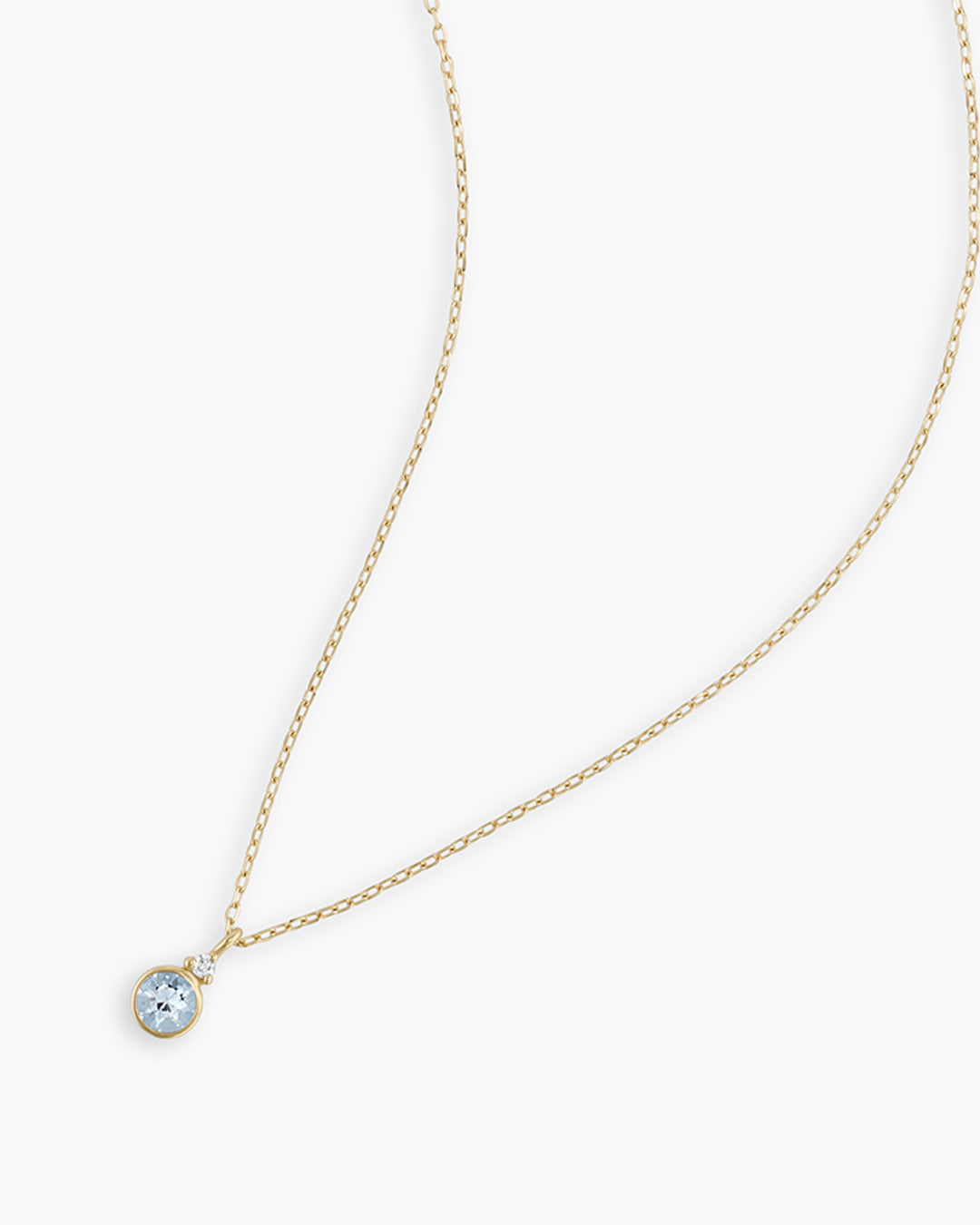 14k Gold Birthstone Necklace