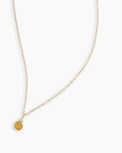 14k Gold Birthstone Necklace