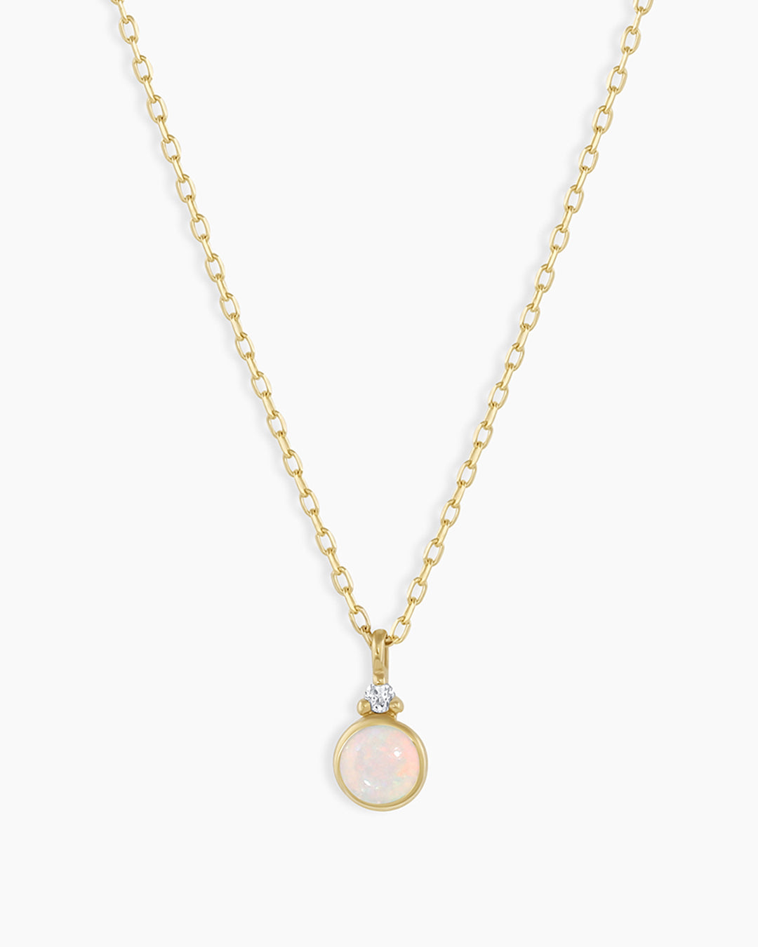 14k Gold Birthstone Necklace