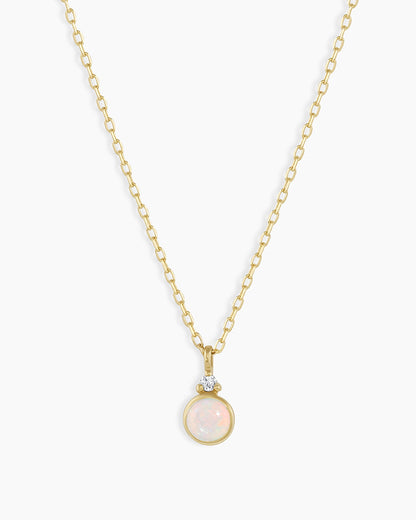 14k Gold Birthstone Necklace