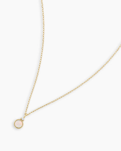 14k Gold Birthstone Necklace