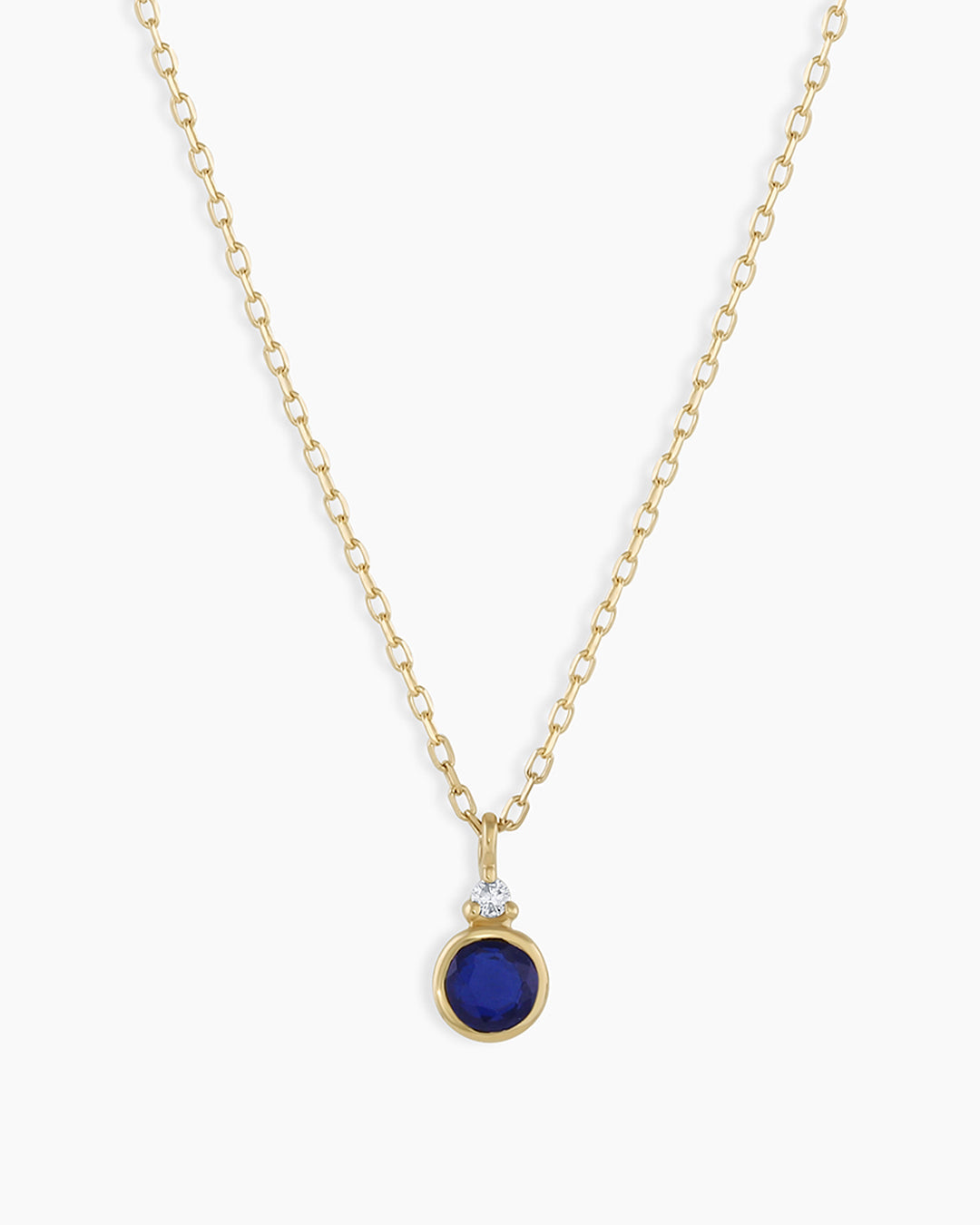 14k Gold Birthstone Necklace