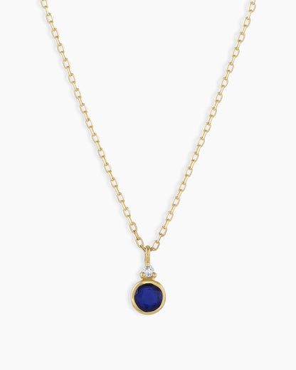 14k Gold Birthstone Necklace