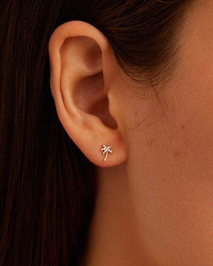 Diamond Palm Single Stud