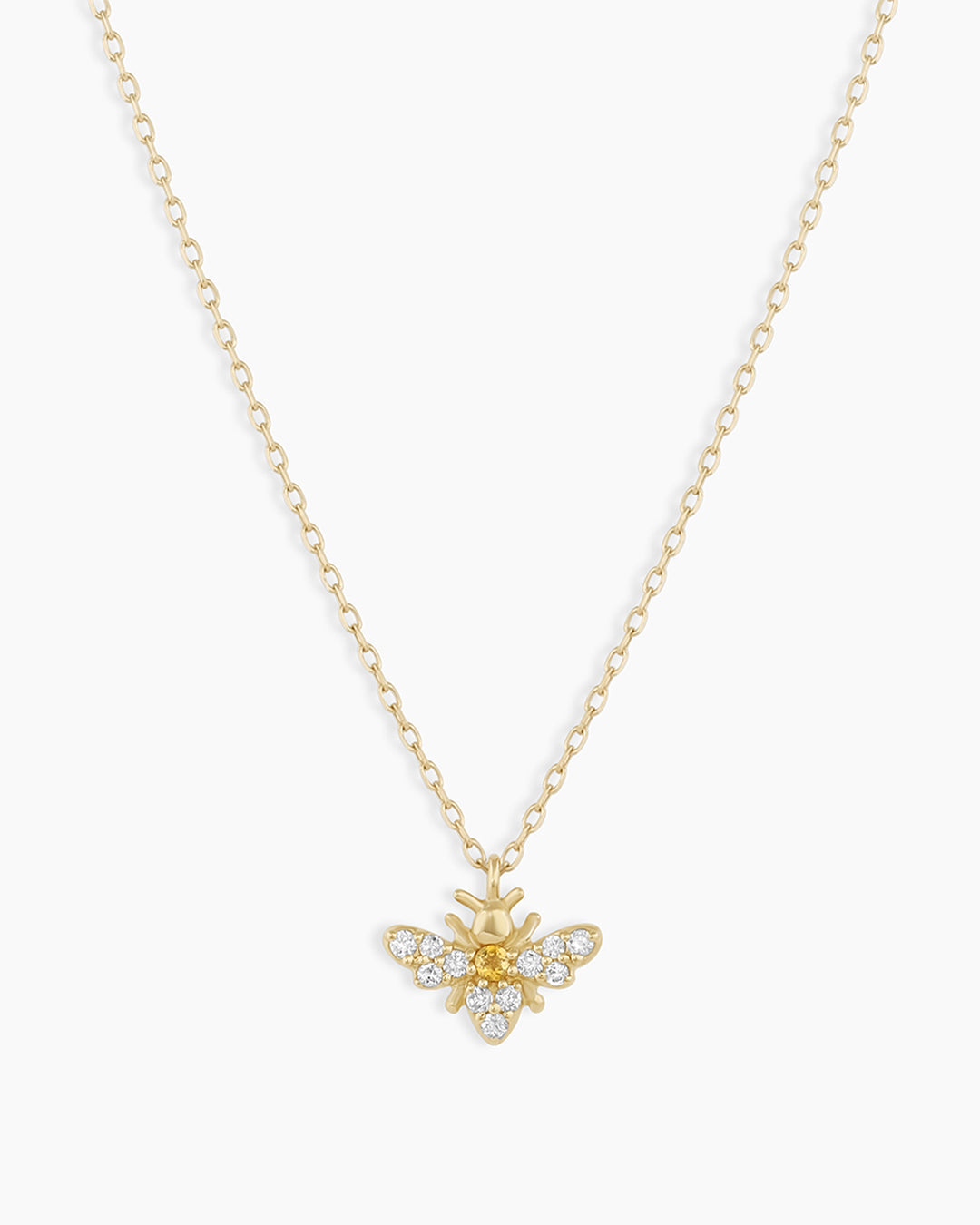 Diamond Bee Necklace