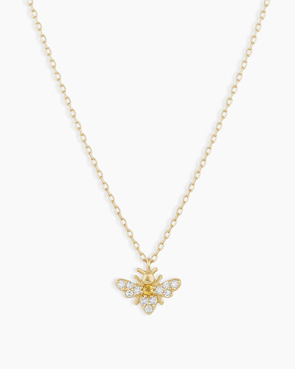 Diamond Bee Necklace