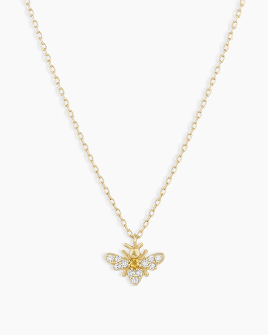 Diamond Bee Necklace