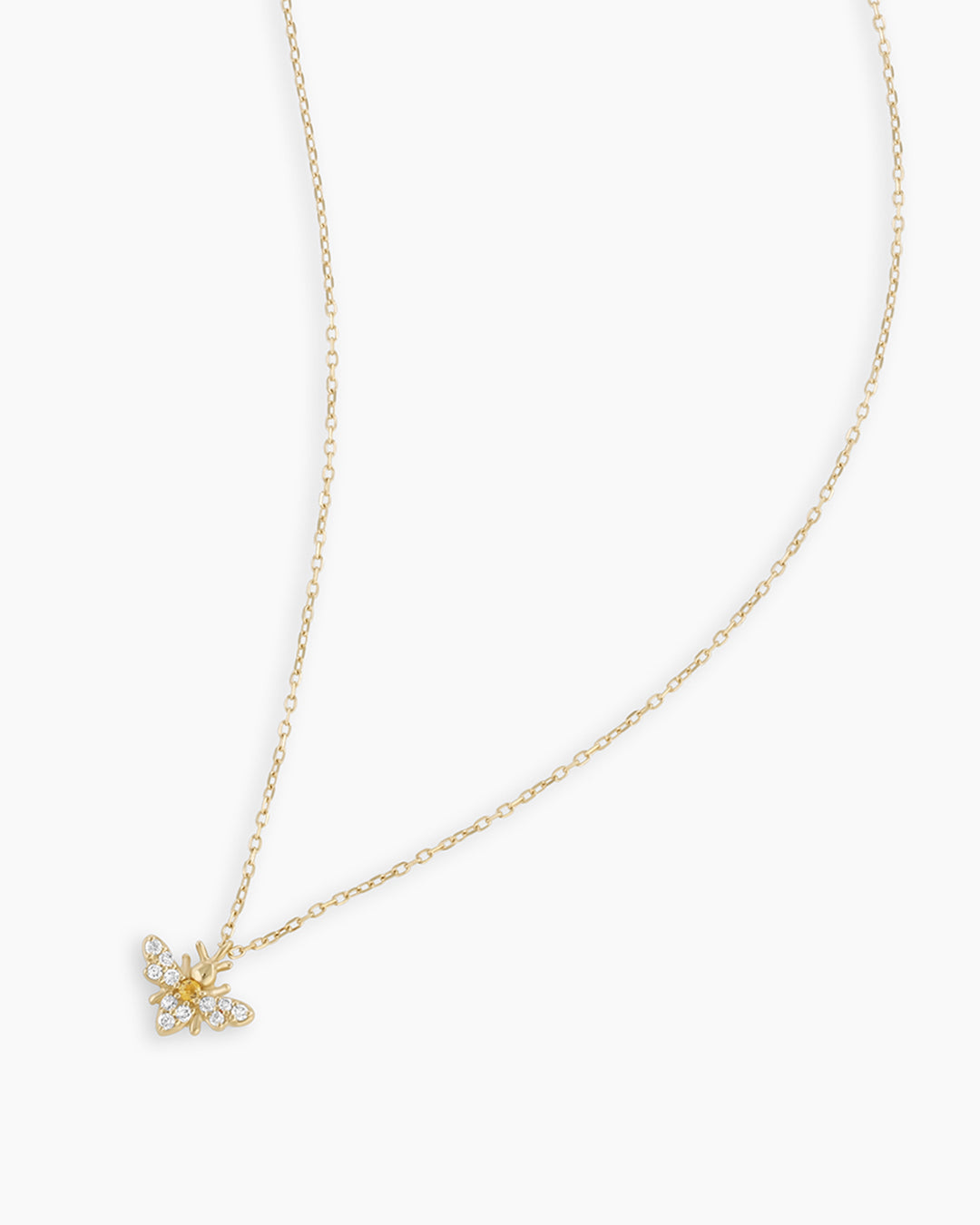 Diamond Bee Necklace