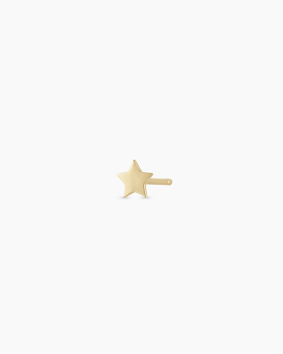 14k Gold Star Single Stud