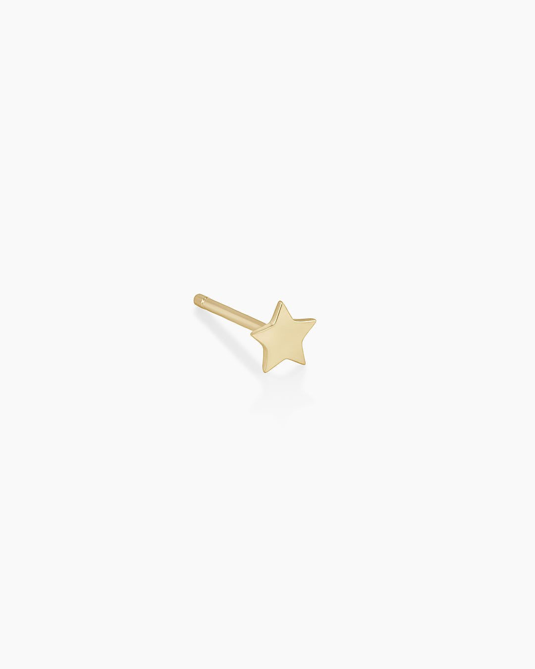 14k Gold Star Single Stud