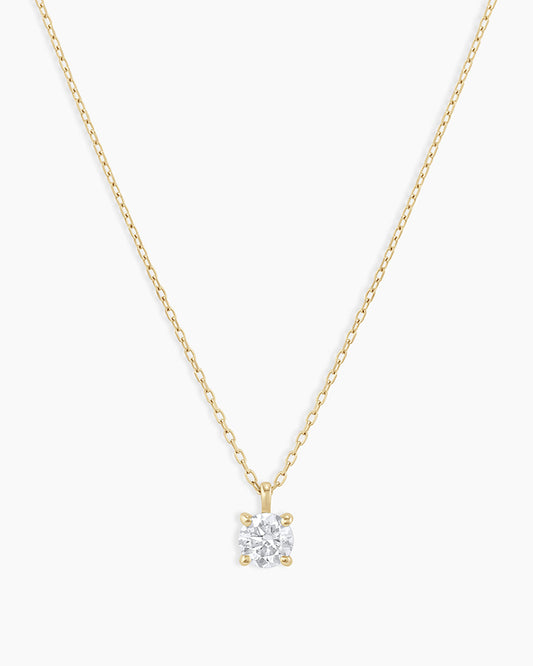 Diamond Solitaire 4 mm Necklace