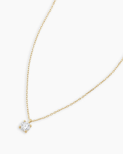 Diamond Solitaire 4 mm Necklace