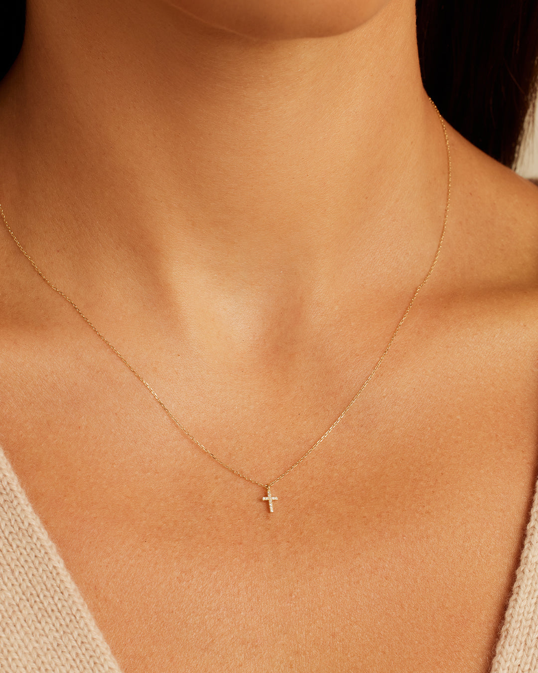 Diamond Cross Necklace