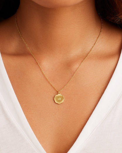 Birthstone Coin Necklace