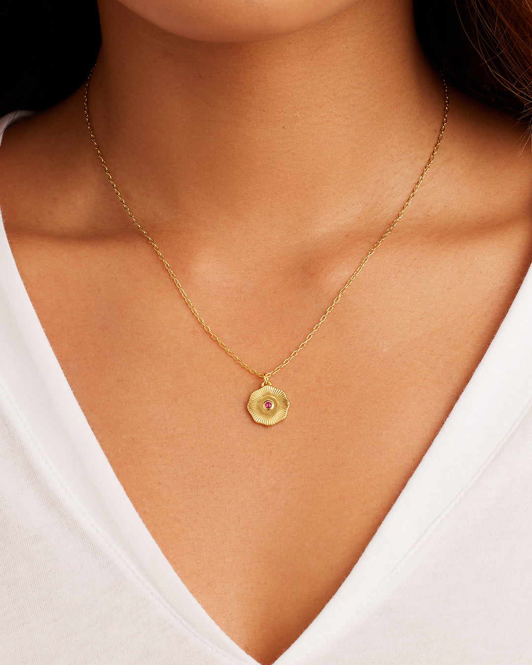 Birthstone Coin Necklace