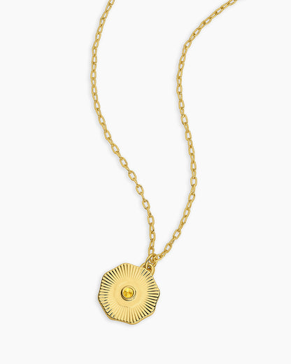 Birthstone Coin Necklace