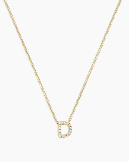 Diamond Alphabet Necklace