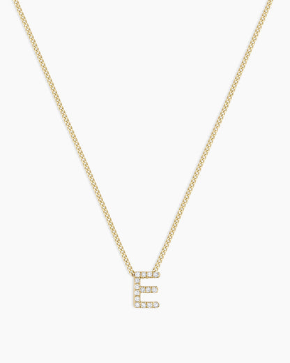 Diamond Alphabet Necklace