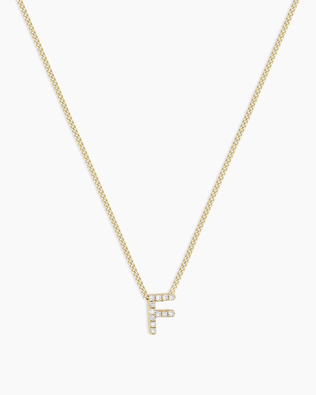 Diamond Alphabet Necklace