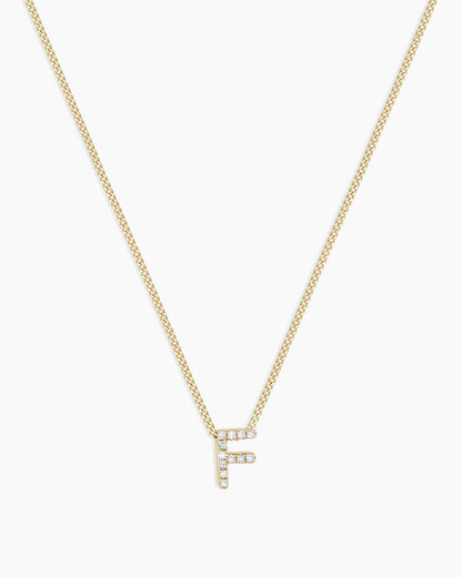 Diamond Alphabet Necklace