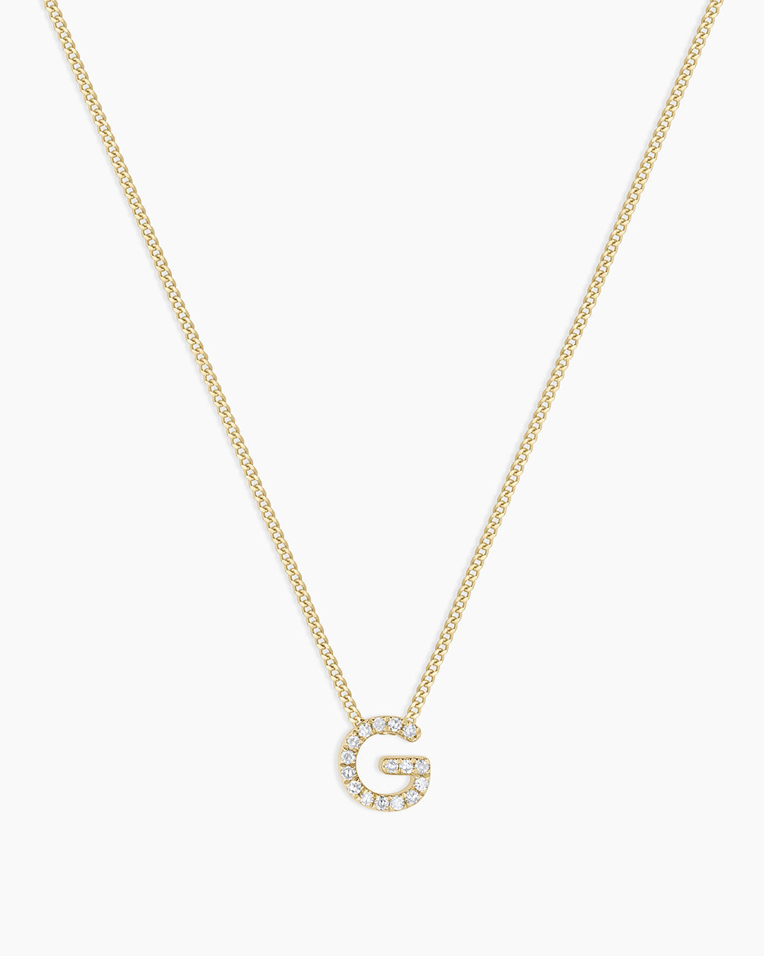 Diamond Alphabet Necklace