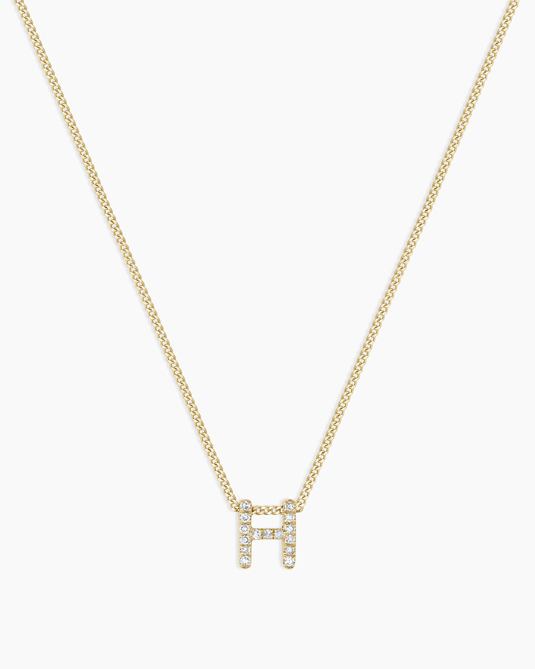 Diamond Alphabet Necklace