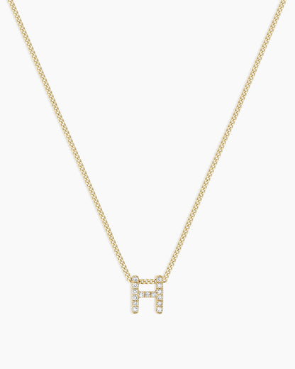 Diamond Alphabet Necklace