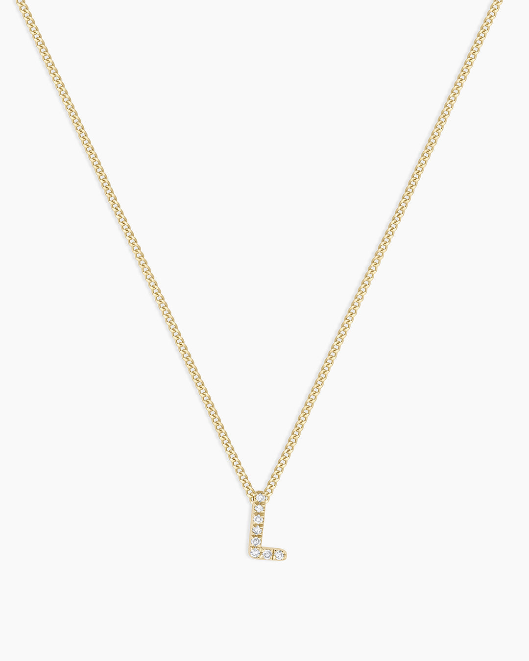 Diamond Alphabet Necklace