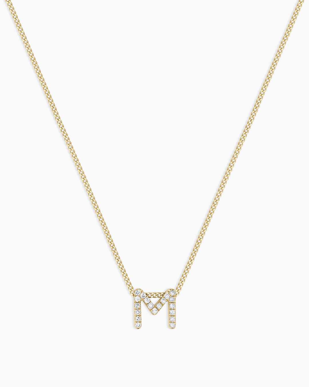 Diamond Alphabet Necklace