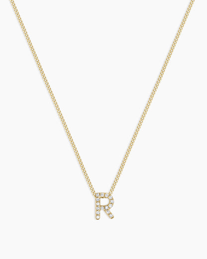 Diamond Alphabet Necklace