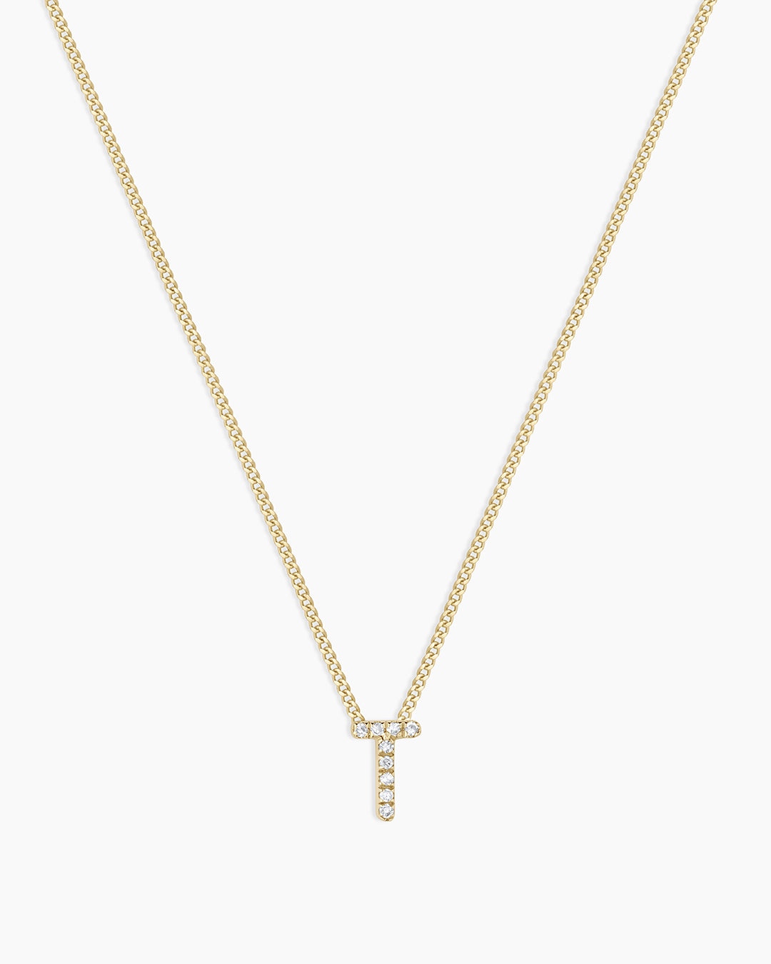 Diamond Alphabet Necklace